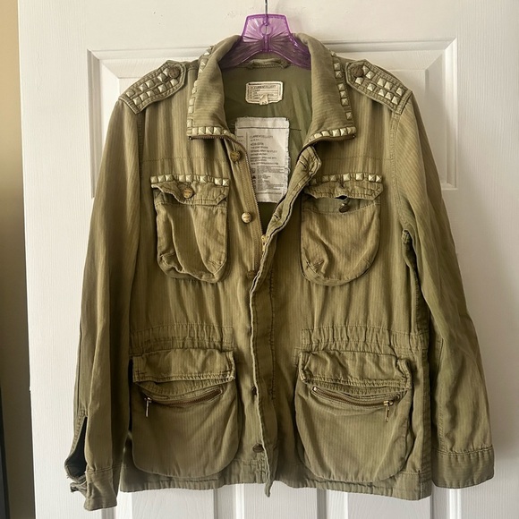 Anthropologie  Current/Elliott The Lone Soldier army Jacket - Picture 2 of 9